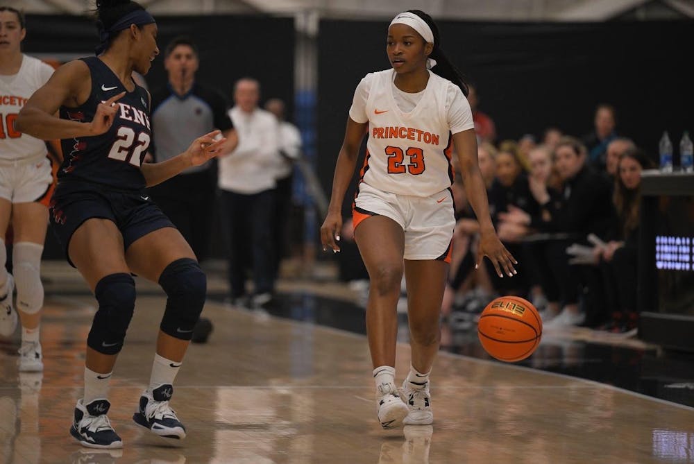 <h5>First-year guard Madison St. Rose earned Ivy League Rookie of the Week honors as she led the Tigers with 15 points and five rebounds against then-undefeated Penn.</h5>
<h6>Courtesy of <a href="https://twitter.com/PrincetonWBB/status/1615158944346824704?s=20&amp;t=LtICQgi5b1jpE-9rFeqCzg" target="_self">@PrincetonWBB/Twitter</a>.</h6>