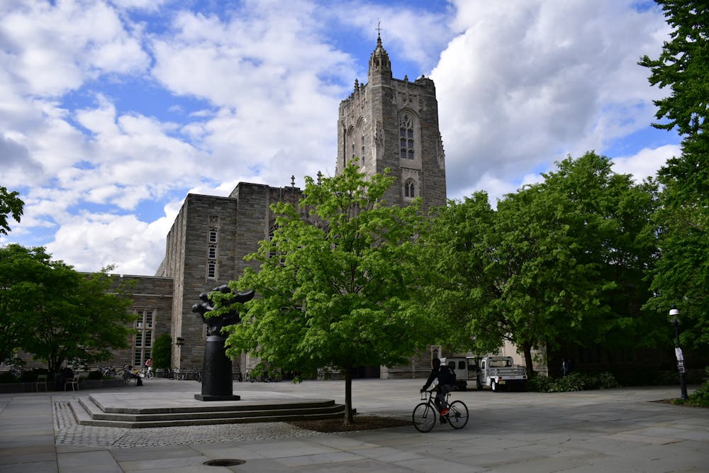 Firestone Library on sunny afternoon