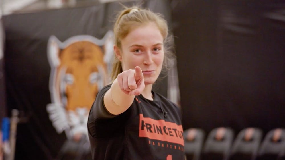 <h5>Meyers scored 936 points during her Princeton career.</h5>
<h6>Courtesy of <a href="https://goprincetontigers.com/news/2022/2/18/womens-basketball-abby-meyers-mic-d-up.aspx" target="_self">GoPrincetonTigers.com</a>.</h6>