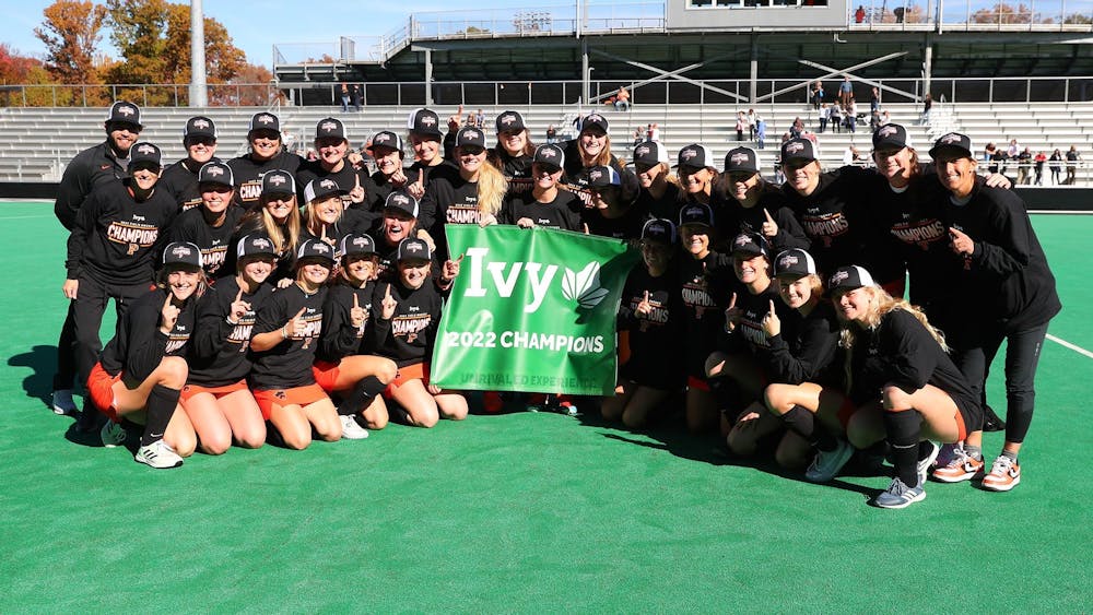 <h5>The Princeton field hockey team has secured the Ivy League Championship title for the 27th time.</h5>
<h6>Courtesy of <a href="https://goprincetontigers.com/news/2022/10/30/field-hockey-princeton-tops-brown-for-ivy-title-ncaa-bid.aspx" target="_self">goprincetontigers.com</a>.</h6>