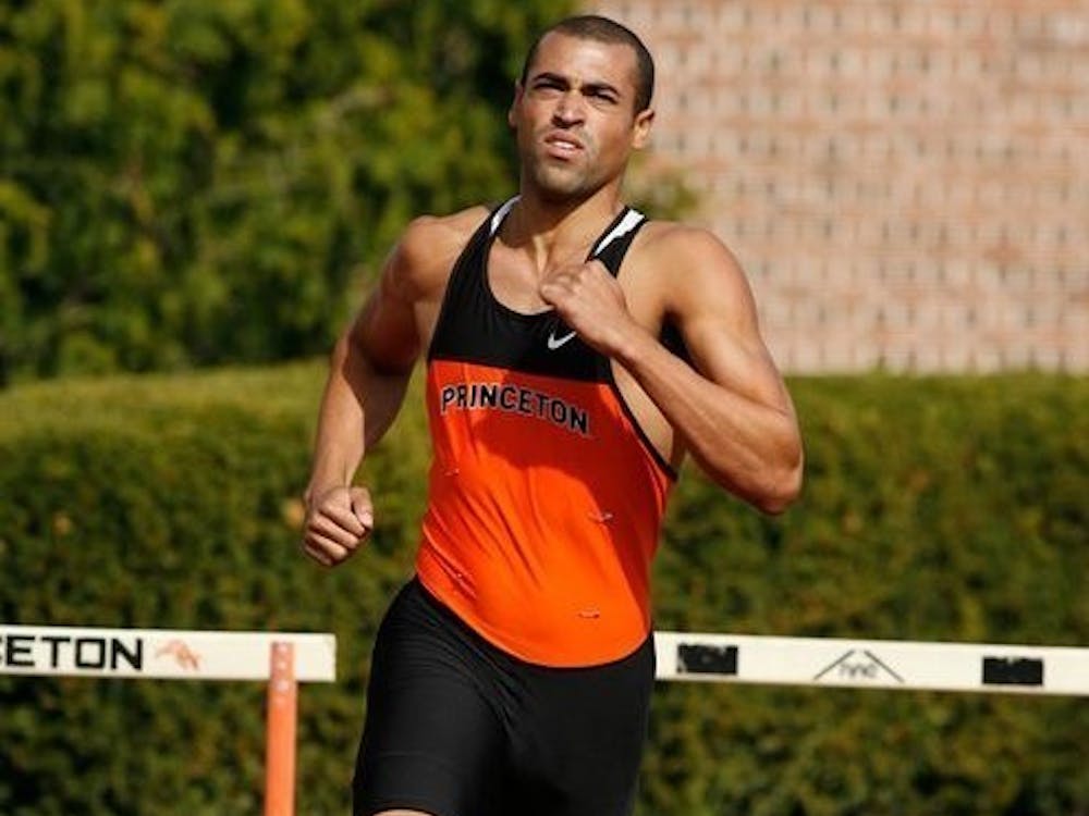Ian Thomson ’09 starred in hurdles and 400-meter races at Princeton.
Photo Courtesy of Beverly Schaefer / goprincetontigers.com