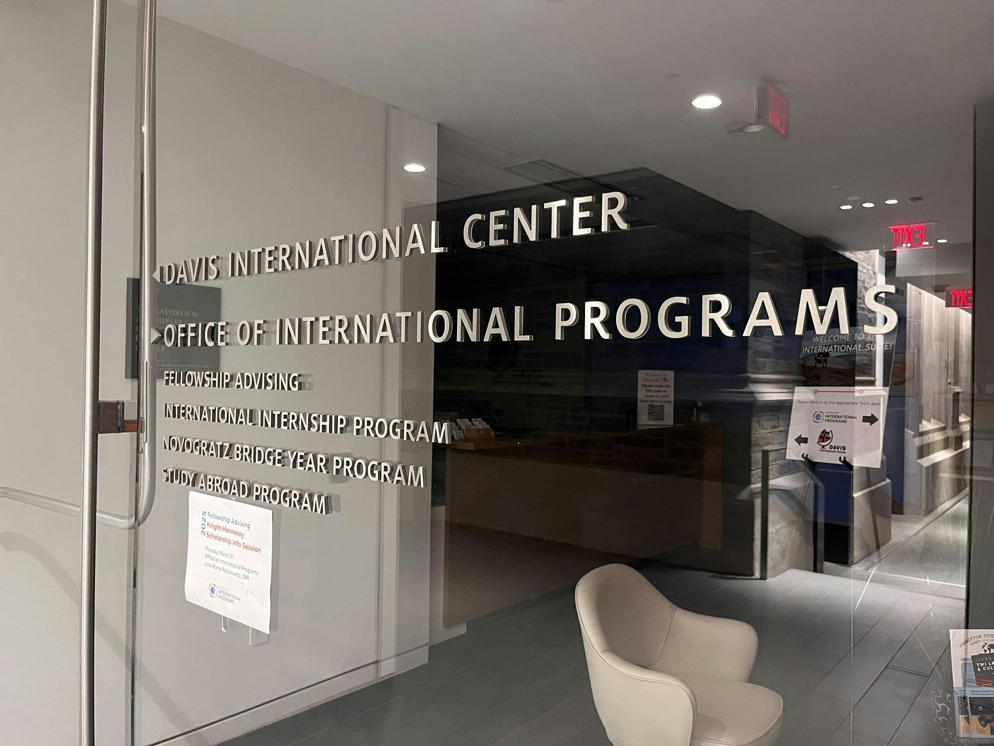 Entrance to the Davis International Center and Office of International Programs at Princeton.