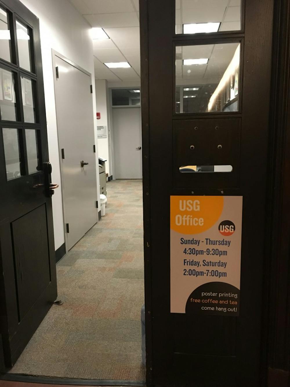 <p>Photo Caption: The office of the Undergraduate Student Government in Frist Campus Center.</p>
<h6>Photo Credit: Isabel Ting / The Daily Princetonian</h6>