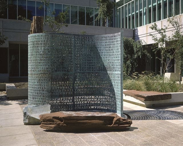 Kryptos sculpture