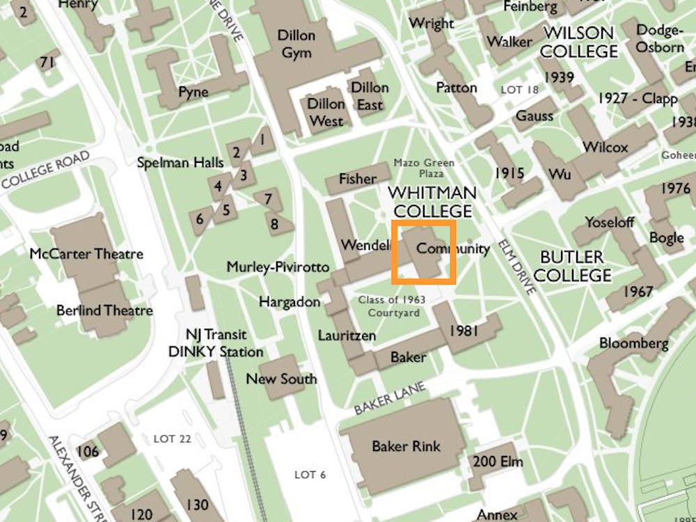 Courtesy of Princeton Campus Map