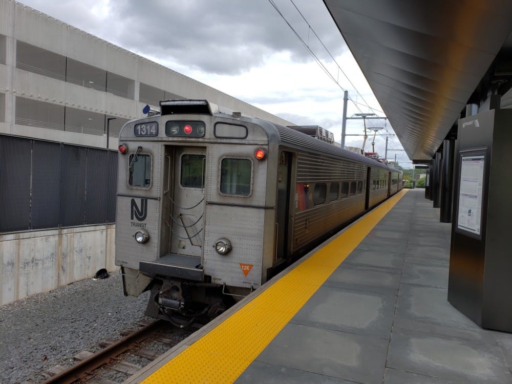 <p>The Dinky train sits in the Princeton station.</p>
<p>Photo Credit: Albert Jiang / The Daily Princetonian</p>