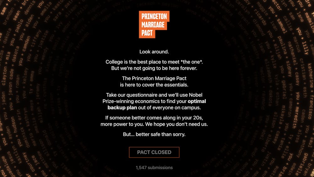 The 2025 Princeton Marriage Pact concluded on Tuesday.
Shane McCauley / The Daily Princetonian