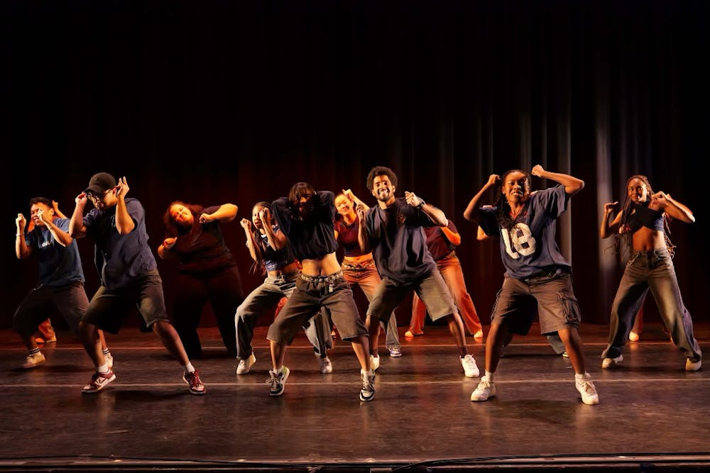 A group of dancers onstage