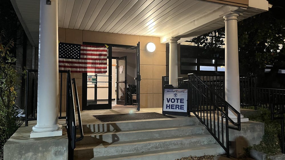 Mercer County polling place on election night.