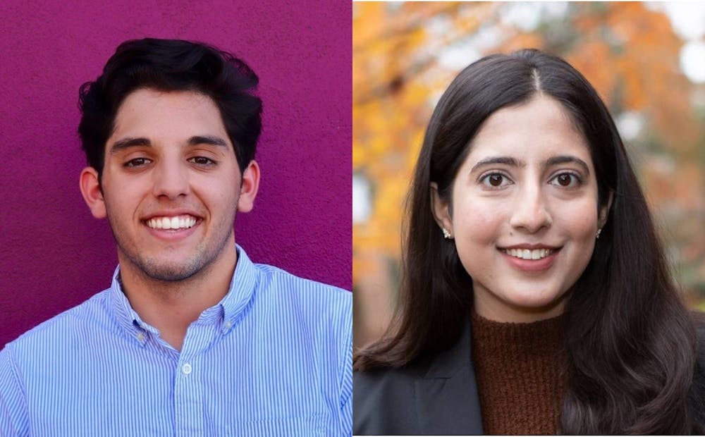 <h5><strong>Joshua Babu ’22 (left) and Wafa Zaka ’22 (right) will both pursue graduate study at Oxford next fall.</strong></h5>
<h6><strong>Denise Applewhite / Office of Communications</strong></h6>