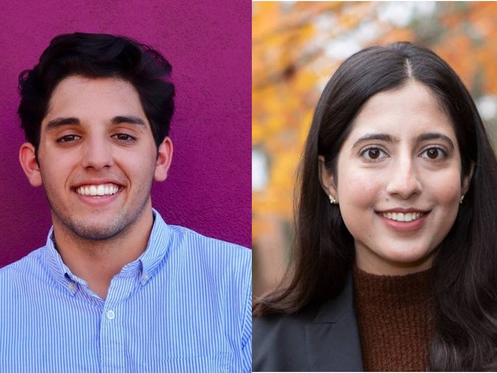 Joshua Babu ’22 (left) and Wafa Zaka ’22 (right) will both pursue graduate study at Oxford next fall.
Denise Applewhite / Office of Communications