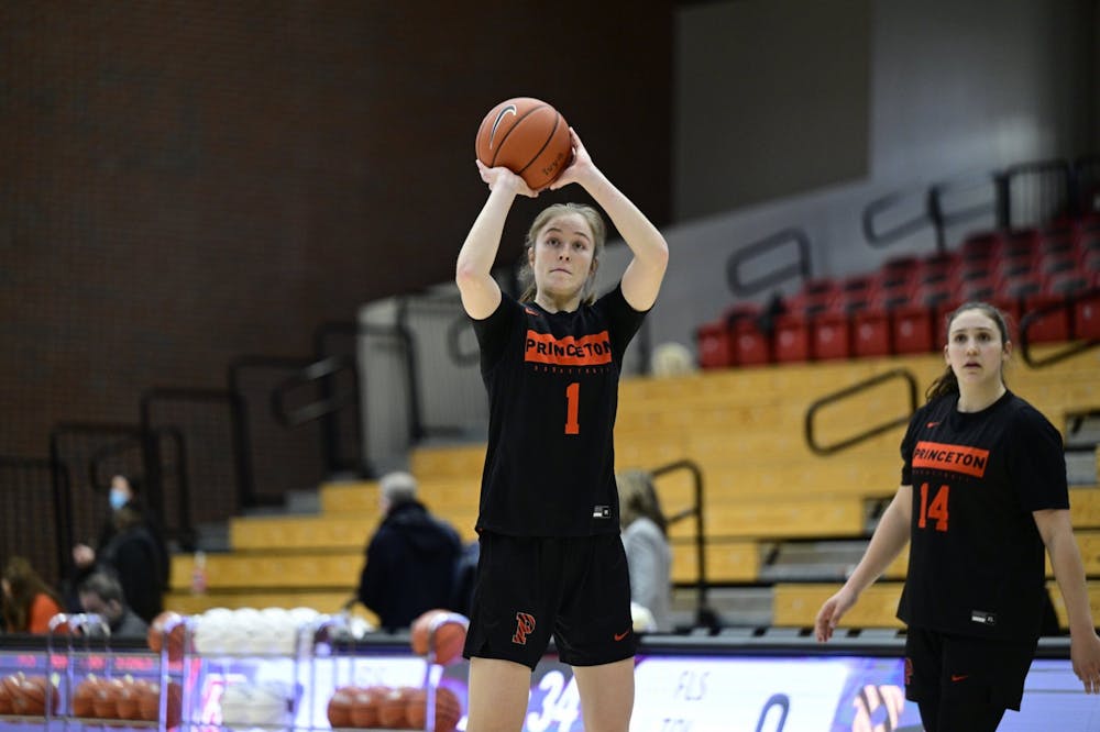 <h5>Senior guard Abby Meyers has led the Tigers in scoring with 17.7 points per game this season.</h5>
<h6>Photo courtesy of @PrincetonWBB/Twitter.</h6>