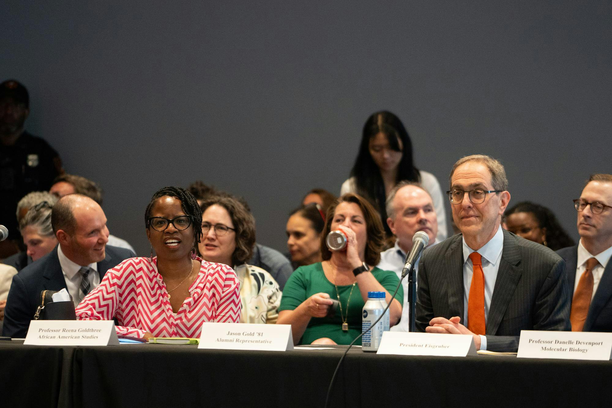 Various people sitting and talking