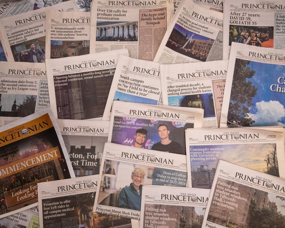 A college of print covers of The Daily Princetonian.