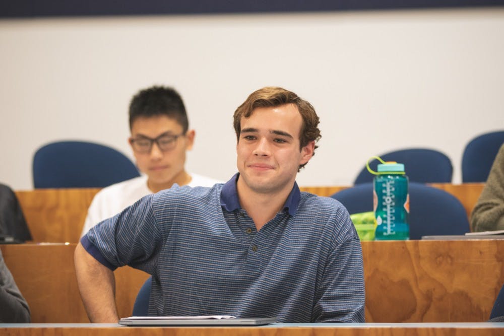 <p>Henry Barrett '22 was approved for a U-Councilor position. Photo courtesy of Brad Spicher '20.</p>