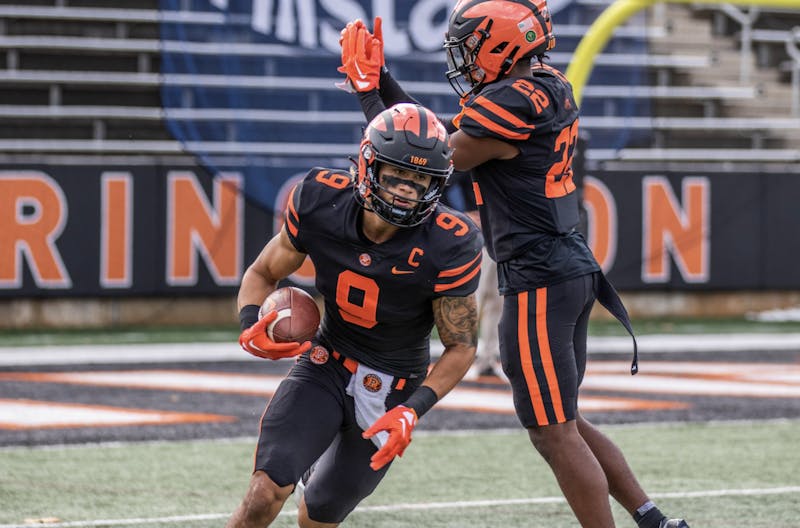 Senior football star Andrei Iosivas shines at NFL Combine - The Princetonian