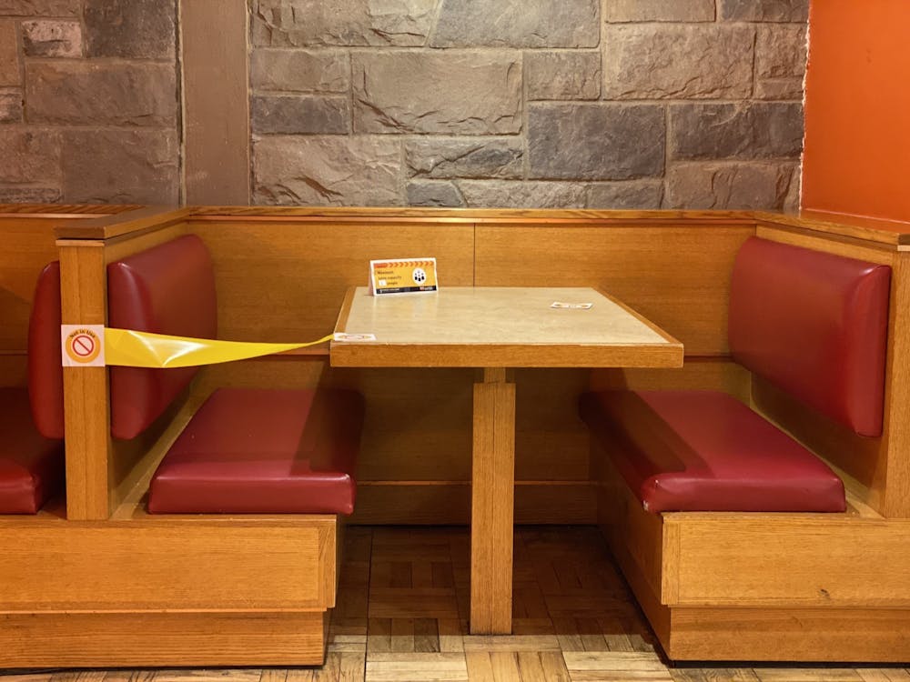 Dining hall booth