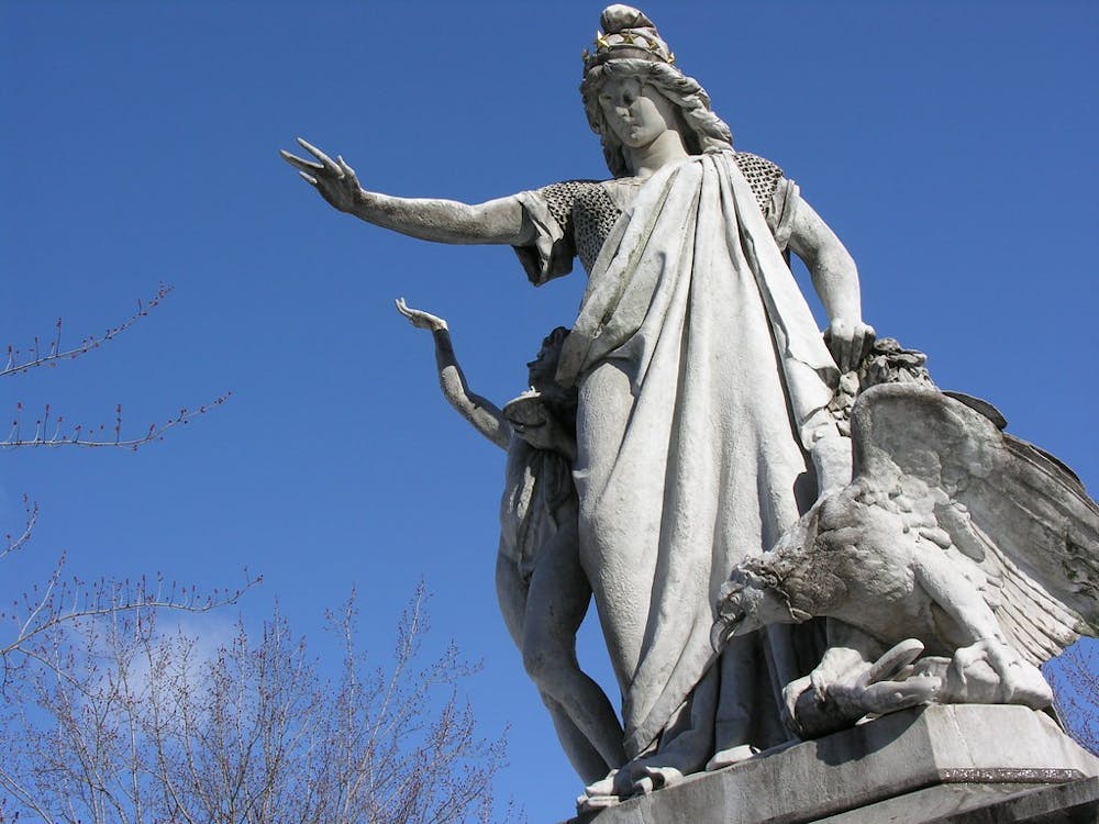 <h5>“Religious Liberty” by Moses Ezekiel in Philadelphia</h5>
<h6>Ed Uthman/CC BY-SA 2.0</h6>