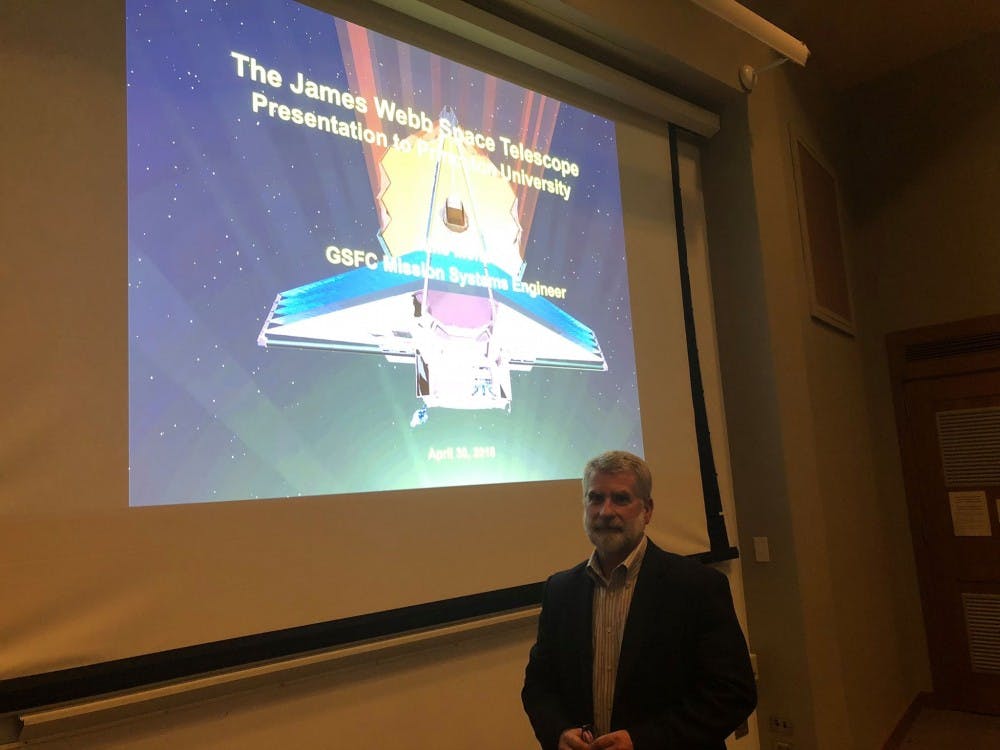 Mike Menzel at talk on NASA's James Webb Space Telescope