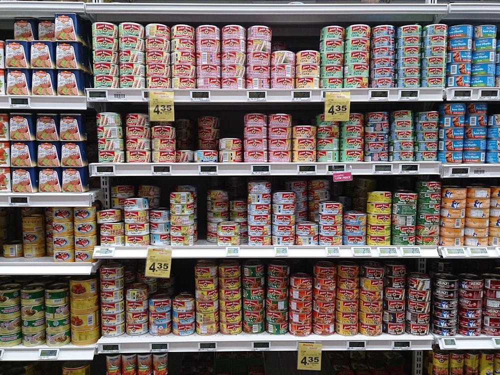 Canned food grocery store