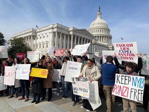 George Santos protest
