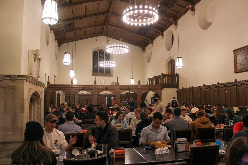 <h5>The Whitman dining hall.</h5>
<h6>Abby de Riel / The Daily Princetonian</h6>