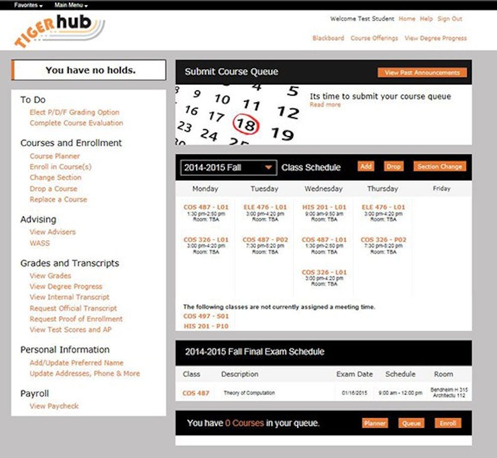 Tiger Hub's Course Planner Feature