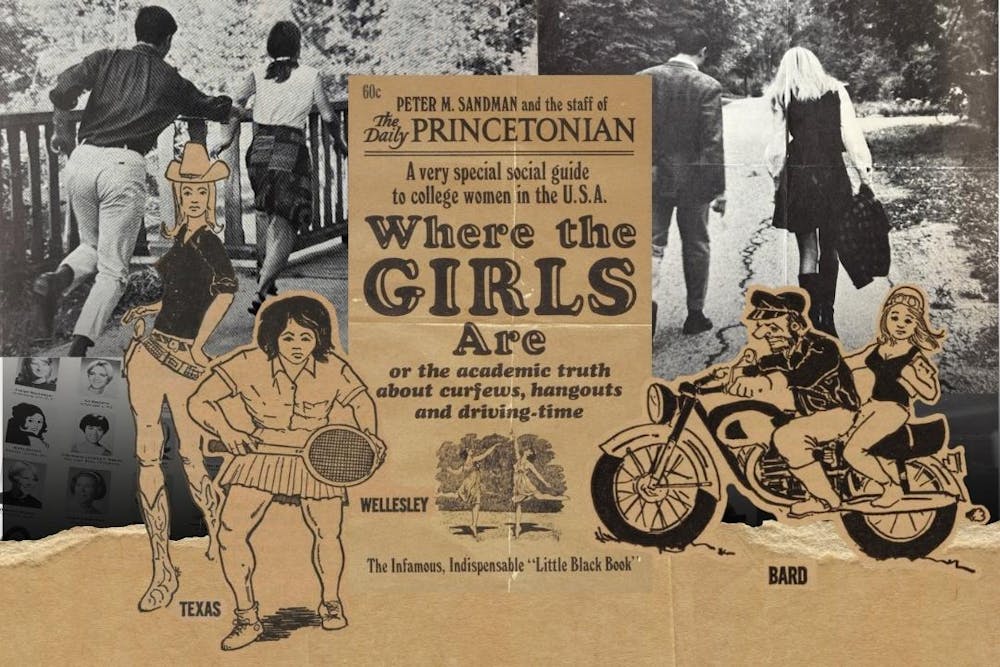 <h6>Illustration by Caroline Naughton / The Daily Princetonian; “Where the Girls Are” by Peter M. Sandman and The Daily Princetonian Staff / The Daily Princetonian; “Who the Girls Are” by Peter Brown and The Daily Princetonian Staff / The Daily Princetonian</h6>