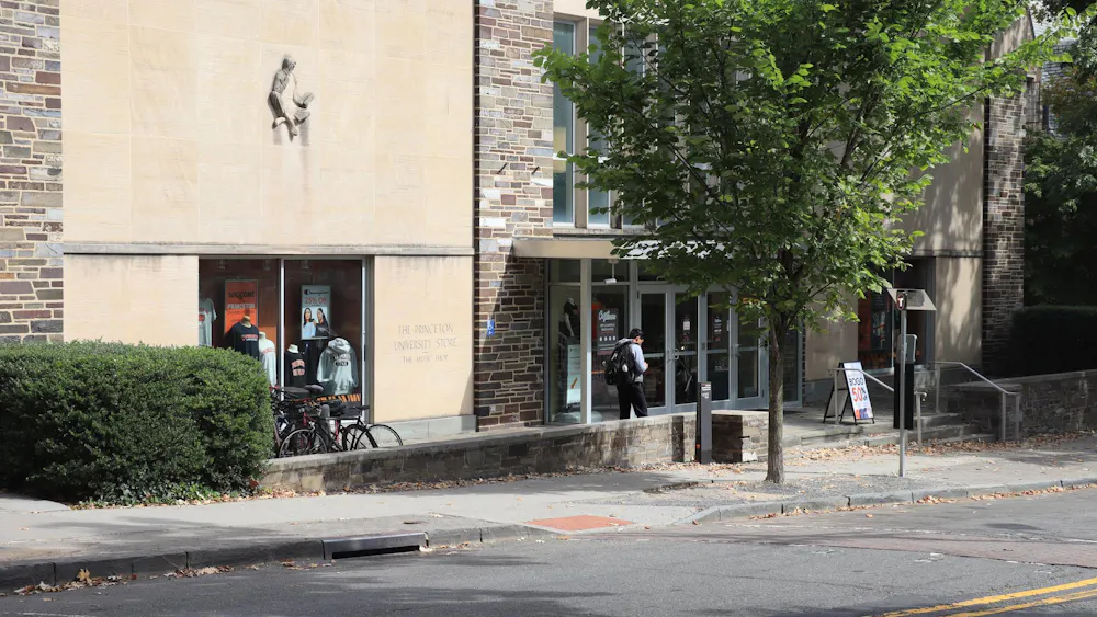 The Princeton University store on a sunny day.