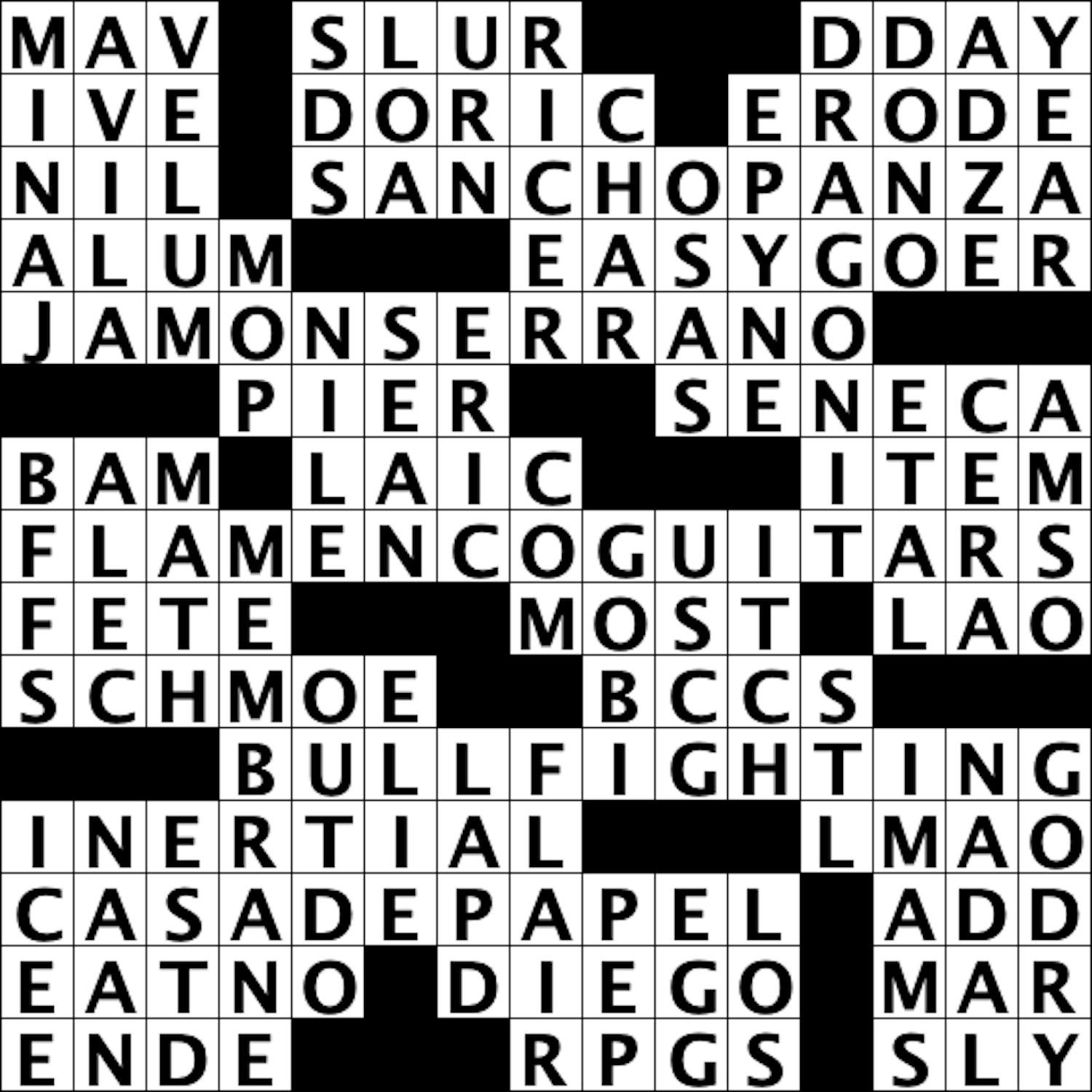 ‘Crucigrama de la Mancha’ Crossword Commentary The Princetonian