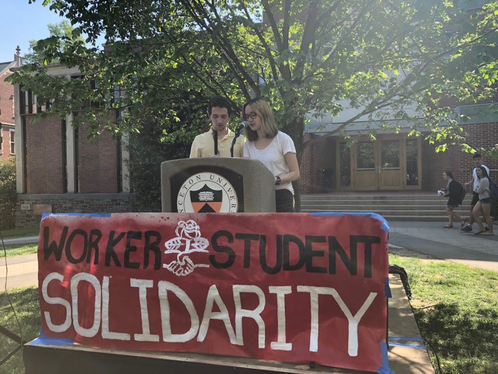 Young Democratic Socialist members speaking at town hall on May 9, 2018
