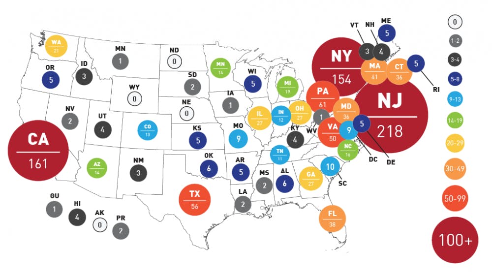  Where is the Class of 2018 from?