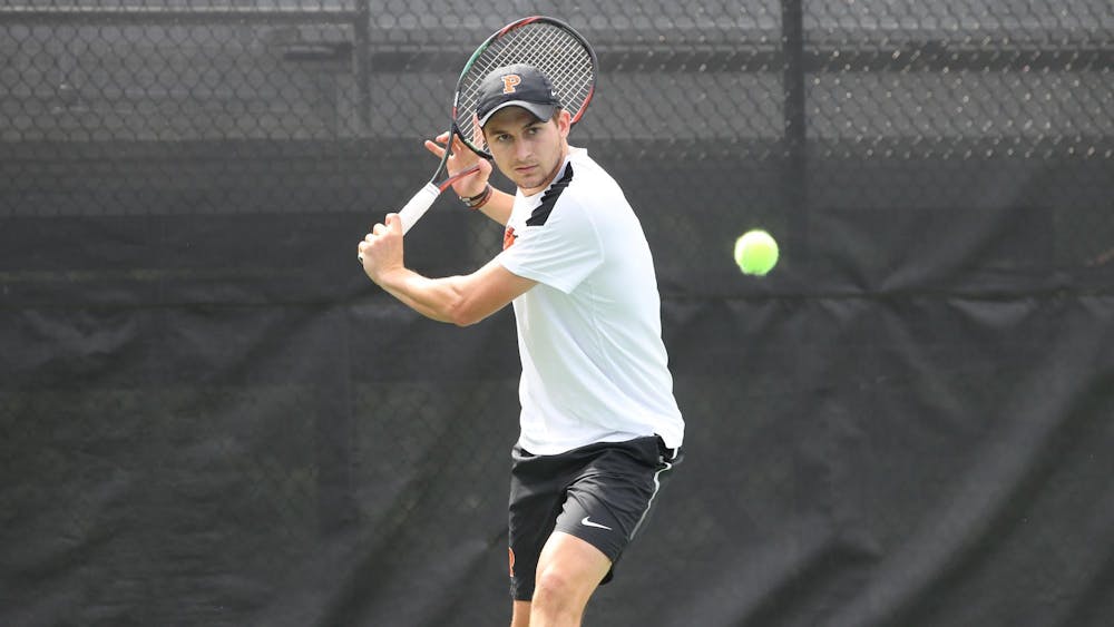 Senior captain Payton Holden, pictured, and junior Ryan Seggerman are ranked No. 8 in the country as a doubles pair. Photo courtesy of Princeton Athletics