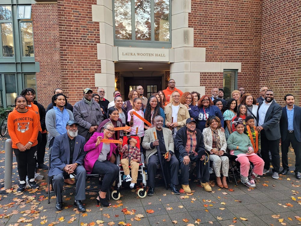 <h5 class="text-align-right"><strong>Laura Wooten's family celebrate at the building dedication.&nbsp;&nbsp;</strong></h5>
<h6 class="text-align-right">Photo provided by Caasi Love, grandson of Laura Wooten.</h6>