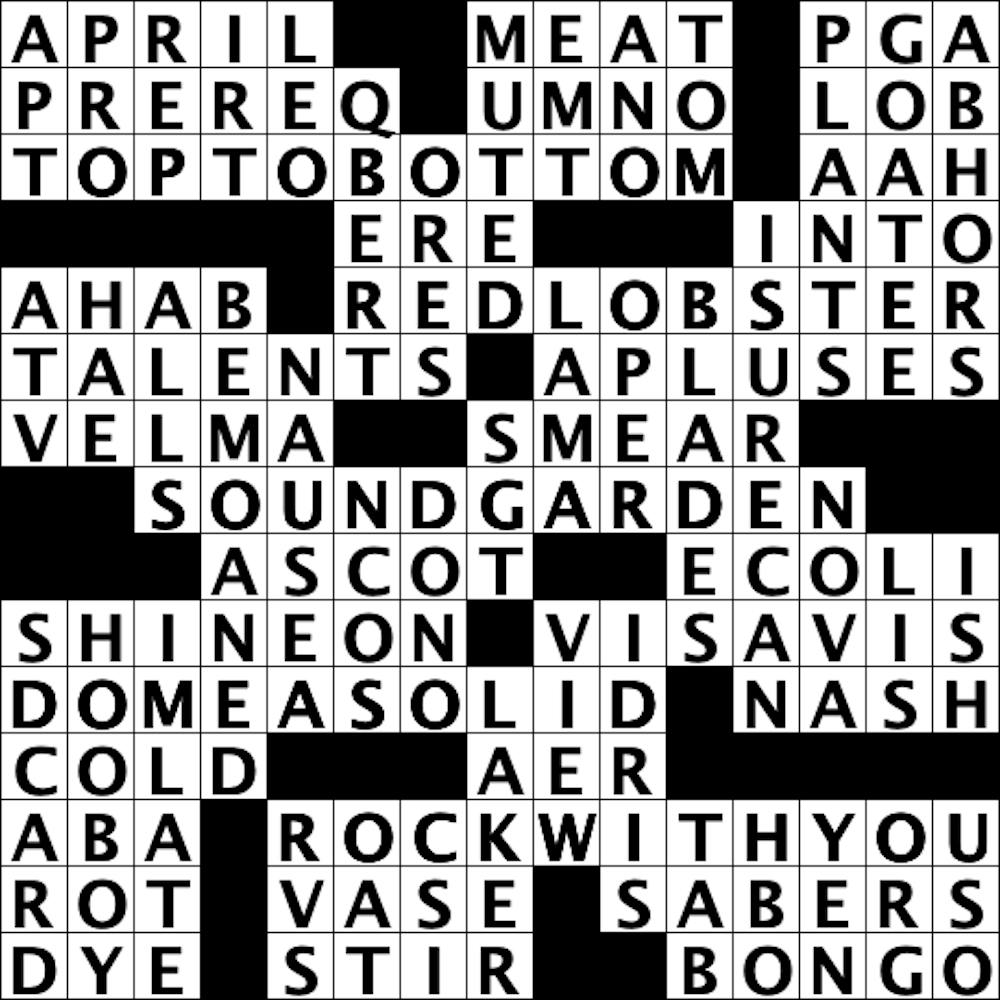 Crossword Solutions: September 7 The Princetonian