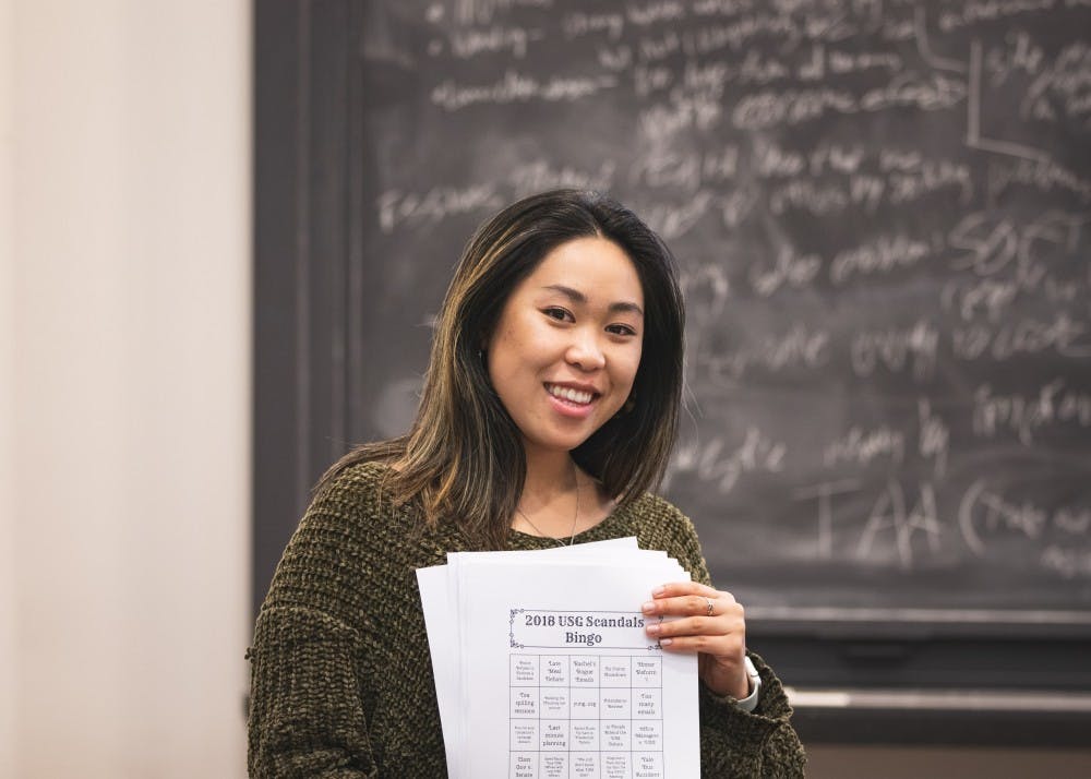 The Undergraduate Student Government had its last meeting under the Yee administration on Sunday, Jan. 20