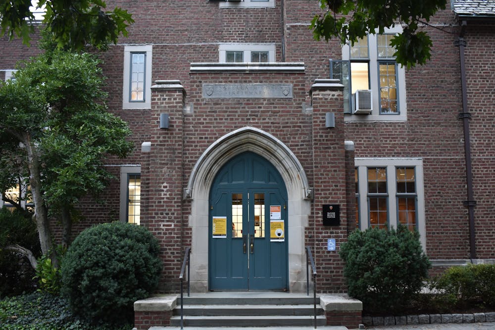 <h5>McCosh infirmary, East entrance.</h5>
<h6>Angel Kuo / The Daily Princetonian</h6>