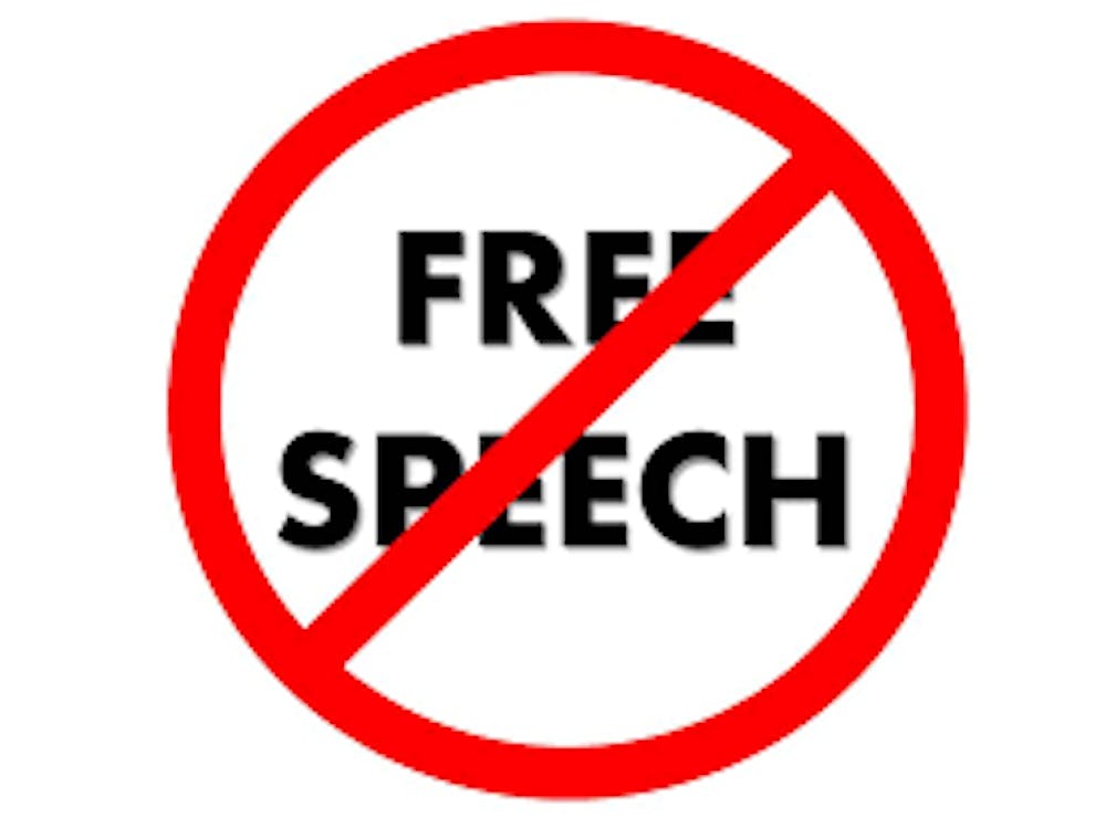 No free speech