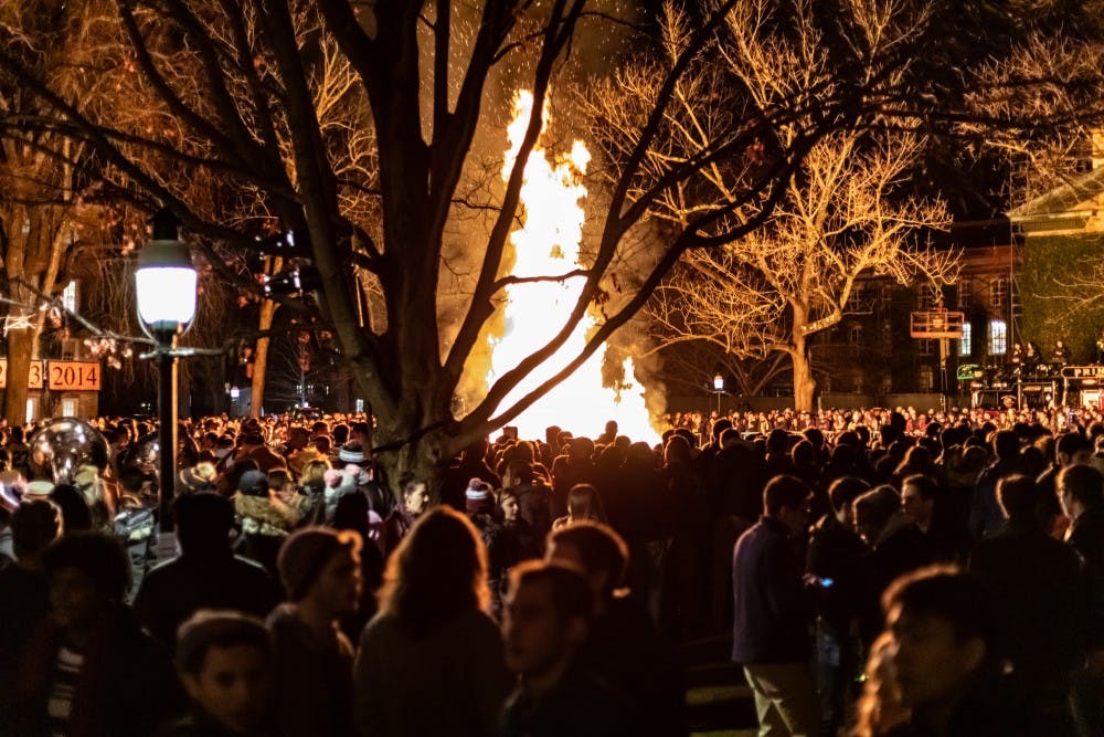 <h5>With the bonfire scheduled for next Sunday, the student body will no longer pretend to know what two-point conversions are.</h5>
<h6>Ans Nawaz / The Daily Princetonian</h6>