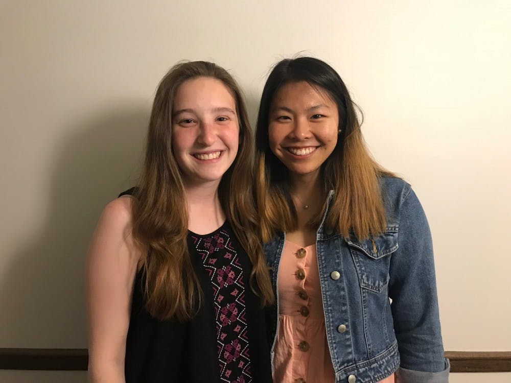 Emma Parish '21 (left), and Phoebe Park '21