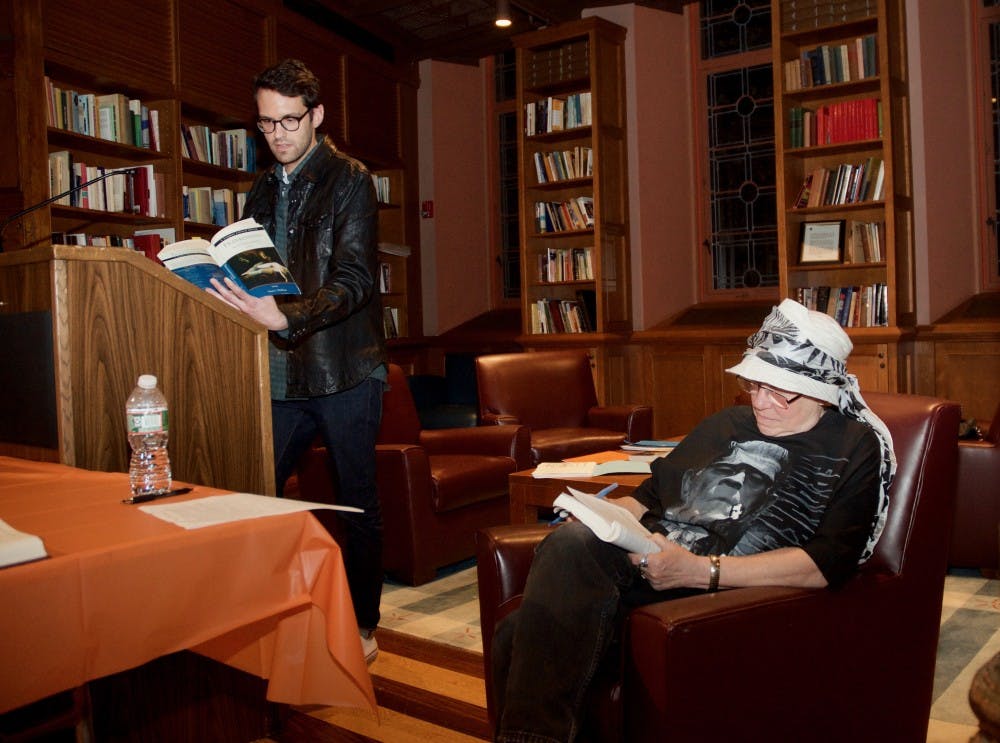 Scott Bartley and Prof. Susan Wolfson, The Frankenread, Princeton University, Halloween 2018, © Richard Trenner '70