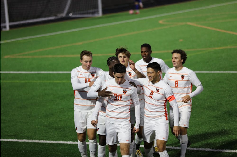 <h5>James Wangsness broke the deadlock for the Tigers with his first goal of the season.&nbsp;</h5>
<h6>Brian Jiang / The Daily Princetonian</h6>