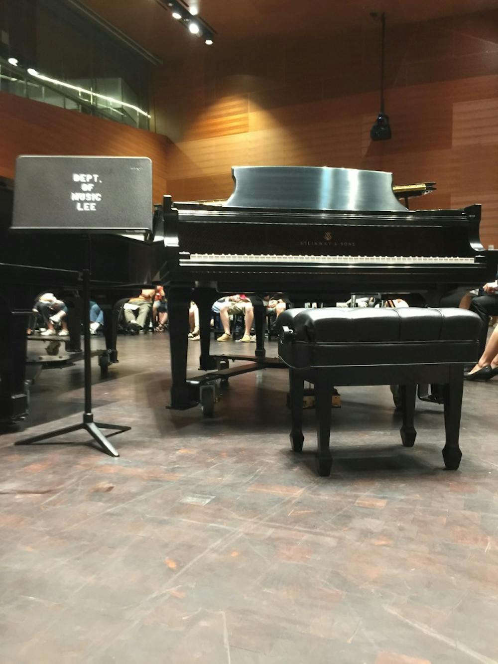 Steinway & Sons grand piano in New Music Building