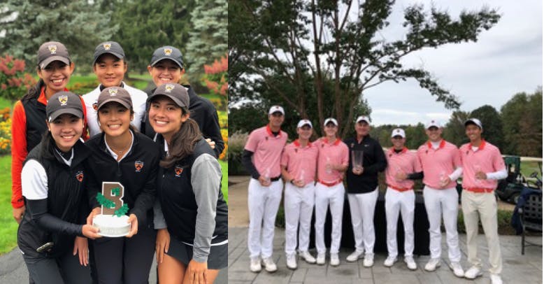 Men's and women's victory photo