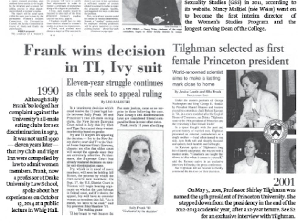 Street Editors take a look at 50 years' of women's history at Princeton through the 'Prince' archives.