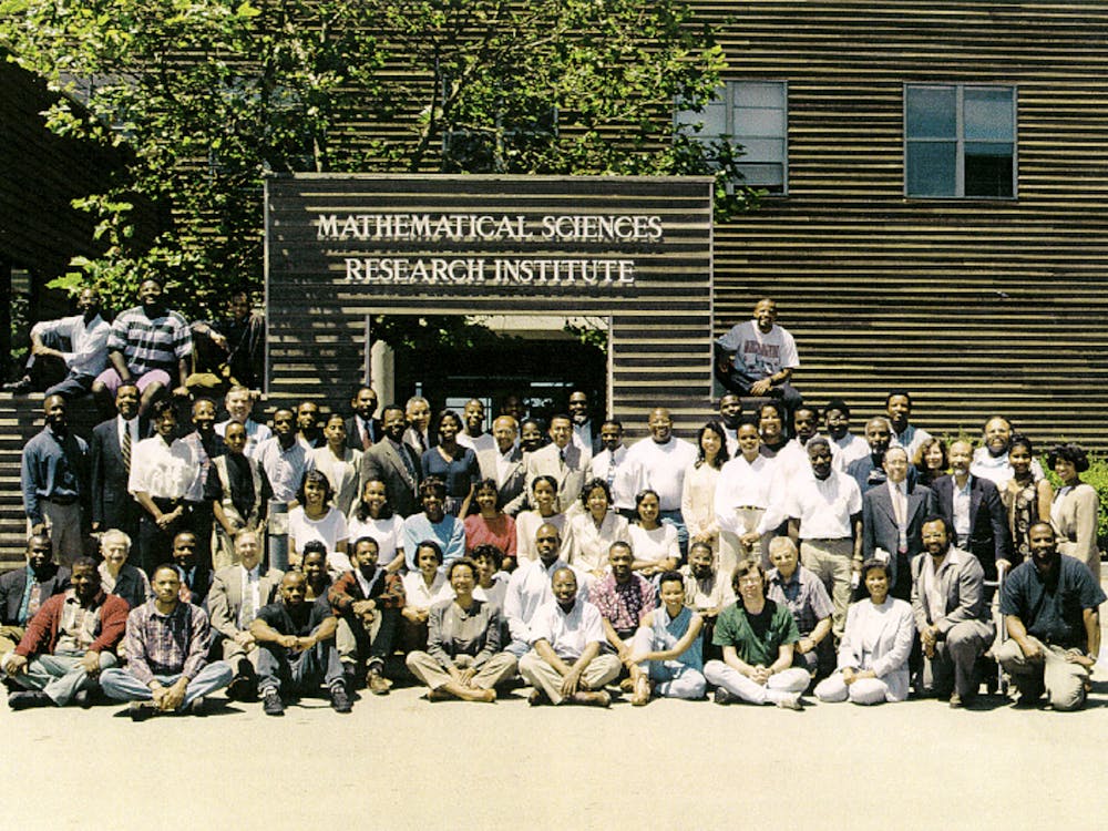 First annual CAARMS conference, held at the MSRI institute Berkley, California, 1995.
Courtesy of Mathematicians of the African Diaspora