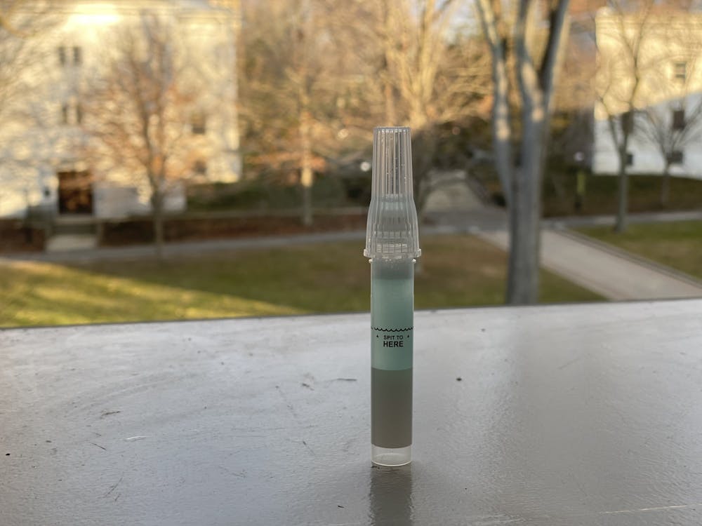 A COVID-19 saliva test taken on campus
Zachary Shevin / The Daily Princetonian
