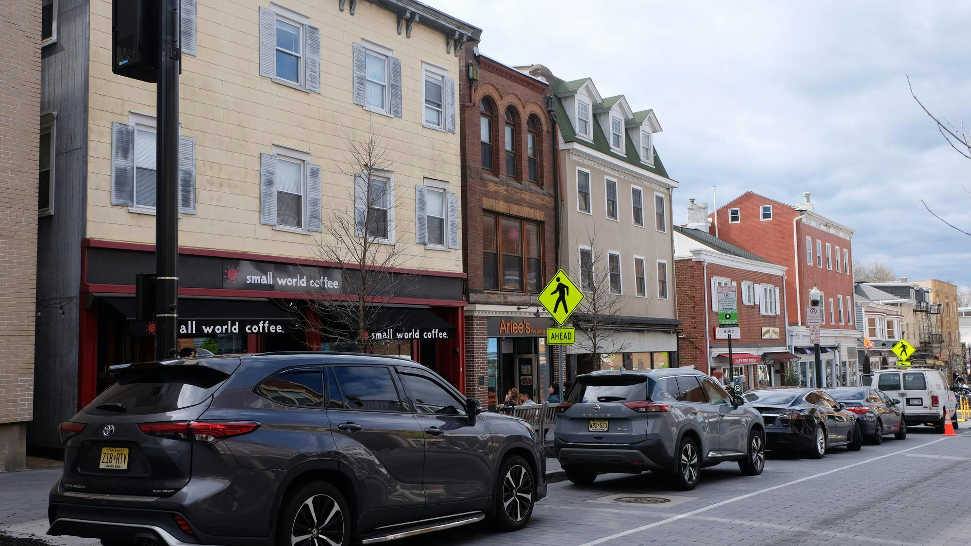 Photo of Witherspoon St. and Small World Coffee. 