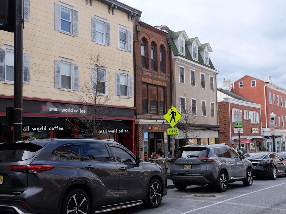 Photo of Witherspoon St. and Small World Coffee.