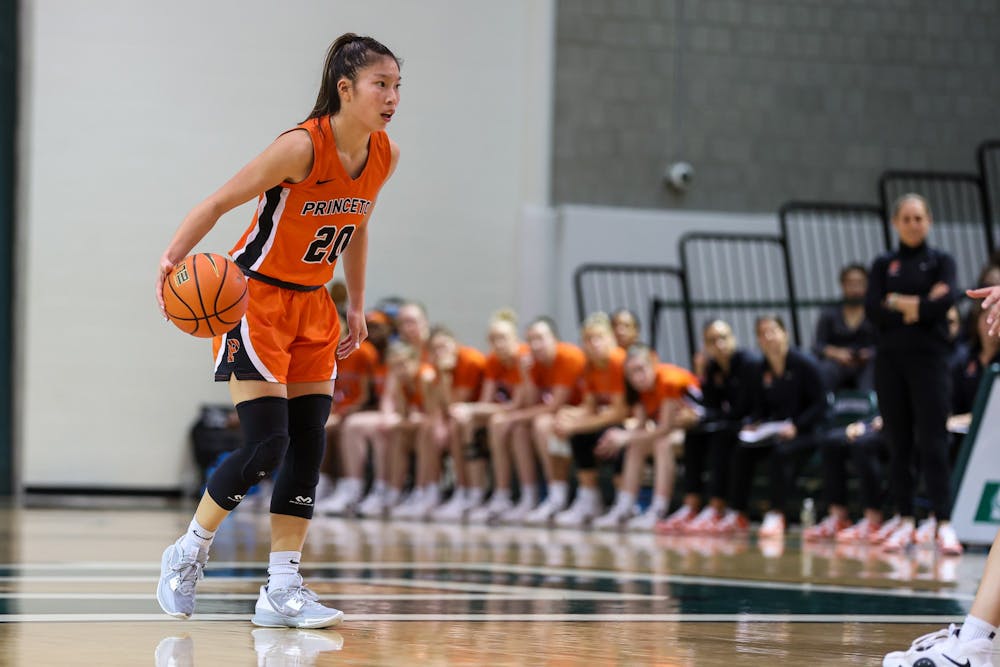 <h5>Junior guard Kaitlyn Chen produced 13 points, three assists, and eight rebounds in the win over Dartmouth.</h5>
<h6>Courtesy of Brian Foley.</h6>